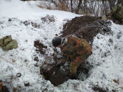 Поисковые отряды «Росич» и «1 МПО «Авангард» провели выезд в Сычевский район