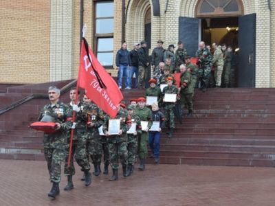В городе Десногорске простились с защитниками Отечества