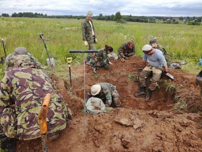 Поисковики обнаружили 12 красноармейцев