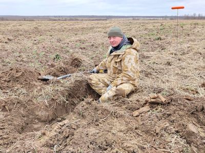 Одного красноармейца обнаружили поисковики отряда «Победа» в Ржевском районе